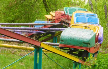 Abandoned amusement park clipart