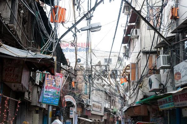 Electrical Wiring In Old Delhi, India — Stock Photo, Image