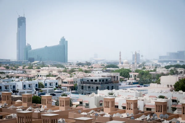 Dubai omfattas av sand haze — Stockfoto