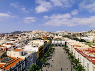 Las palmas, görünümden katedral Kulesi, gran canaria, Kanarya Adaları, İspanya