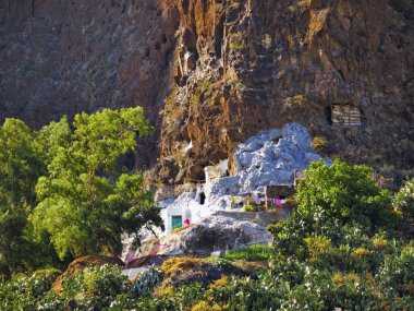 Barranco de Guayadeque, Gully on Gran Canaria, Canary Islands, Spain clipart