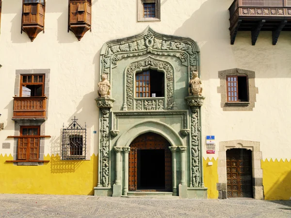 西班牙加那利群岛拉斯帕尔马，哥伦布房子 （casa de 冒号） — 图库照片