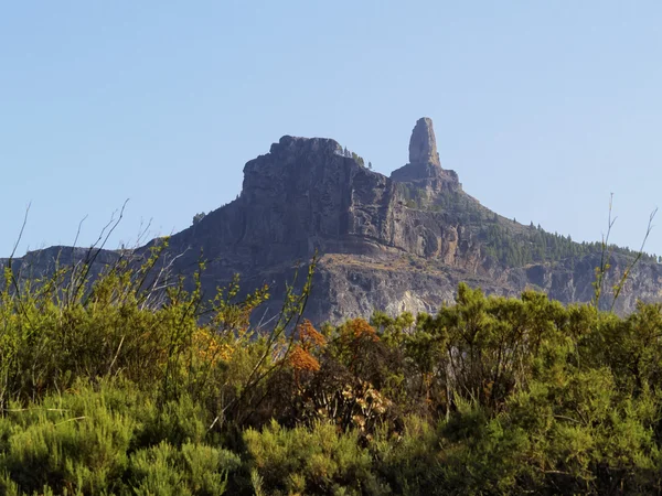 Roque nublo, gran canaria, Canarische eilanden, Spanje — Stockfoto