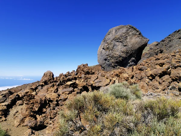 Vulkaniska bomb, nationalparken teide, Teneriffa, Kanarieöarna, Spanien — Stockfoto
