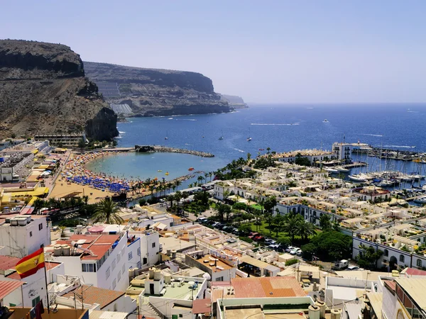 Puerto de mogan, gran canaria, Canarische eilanden, Spanje Stockafbeelding