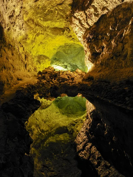 Cueva de Los Verdes, Lanzarote, Canary Islands, Spain — Stock Photo, Image