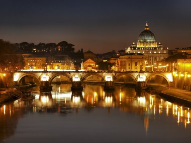 tiber Nehri'nin ve Vatikan, Roma, İtalya