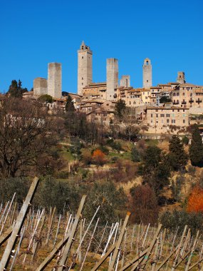 San gimignano, Toskana, İtalya