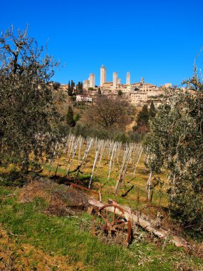 San gimignano, Toskana, İtalya