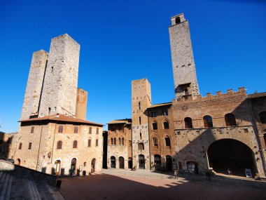 San gimignano, Toskana, İtalya