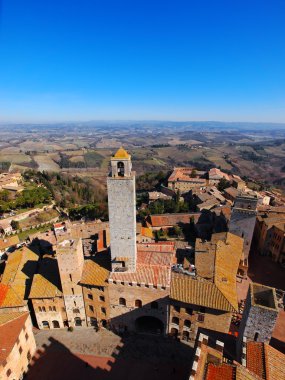 San gimignano, Toskana, İtalya