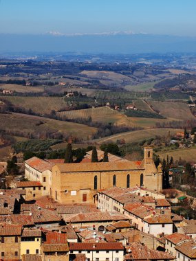 San gimignano, Toskana, İtalya