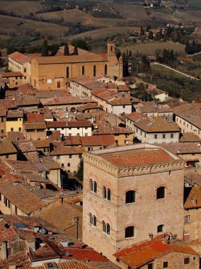 San gimignano, Toskana, İtalya