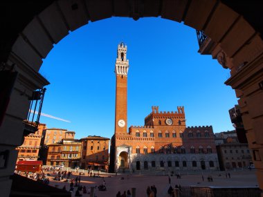 Piazza del Campo, Siena, Italy clipart