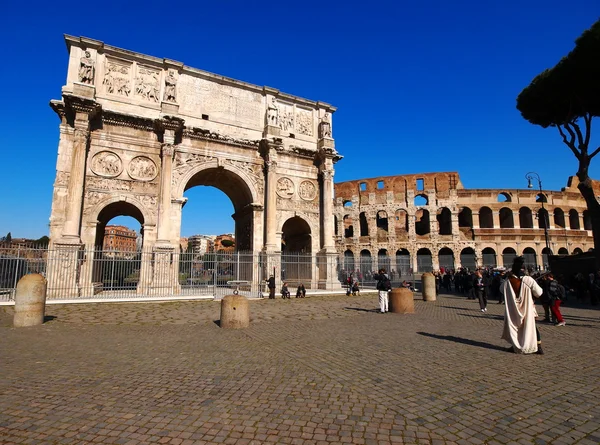 De boog van Constantijn, rome, Italië — Stockfoto