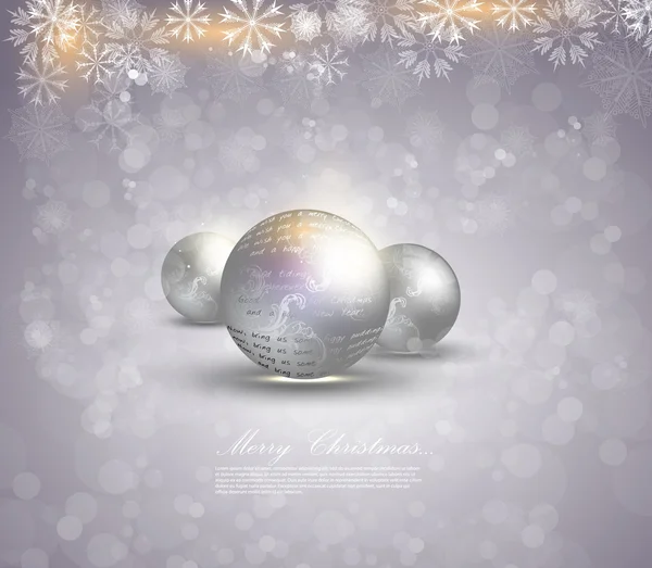 Elegant Christmas Background. Eps10. — Stock Vector