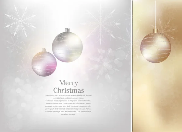 矢量圣诞节背景与白色的雪花和地方为 — 图库矢量图片