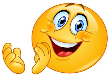 Clapping emoticon clipart