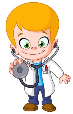 Kid doctor clipart