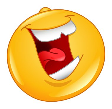 Laughing out loud emoticon clipart