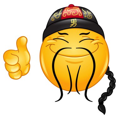 Chinese emoticon clipart