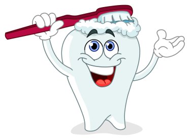 Brushing tooth clipart