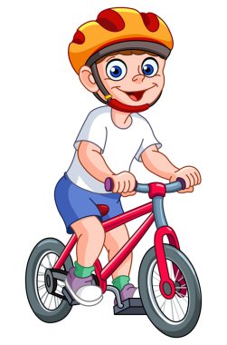 Kid on bicycle