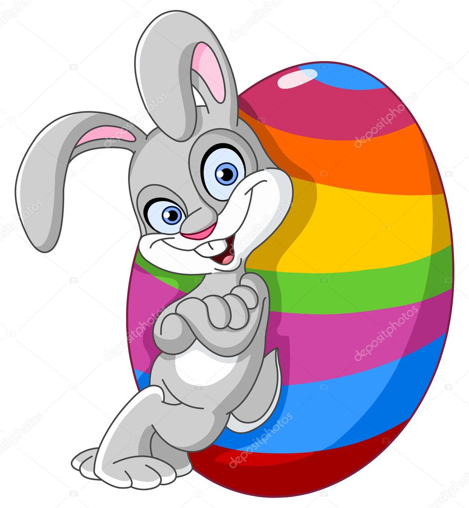 Bunny with easter egg Stock Vector Image by ©yayayoyo #9396337