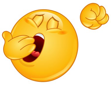 Yawn emoticon clipart
