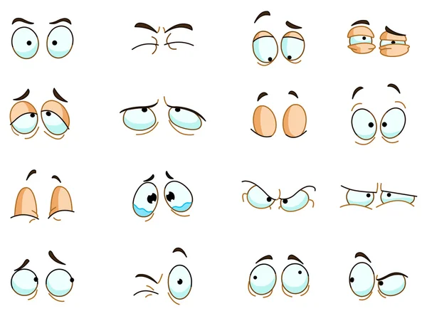 Eyes expressions — Stock Vector