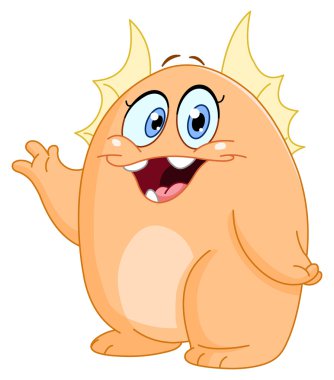 Adorable monster clipart