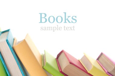 Colorful books clipart