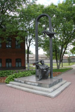 Mark Chagall monument in Vitebsk, Belarus clipart