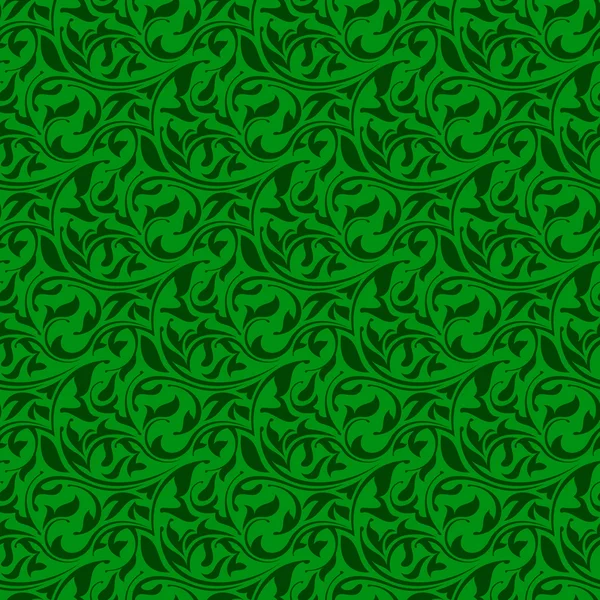 Wzór zielony tapety bez szwu — Wektor stockowy