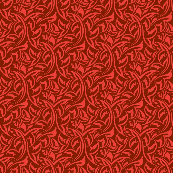 Vermelho padrão papel de parede sem costura — Vetor de Stock