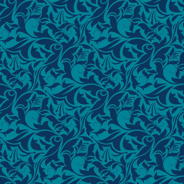 Синий бесшовный рисунок обоев — стоковый вектор