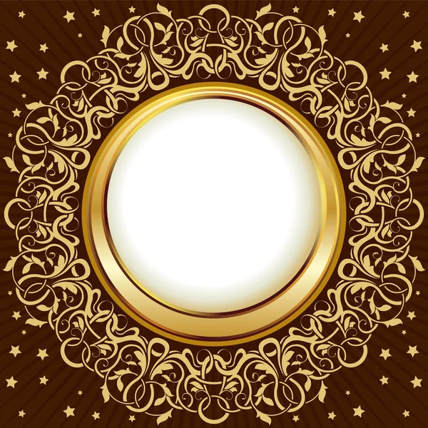 Gold vintage frame — Stock Vector