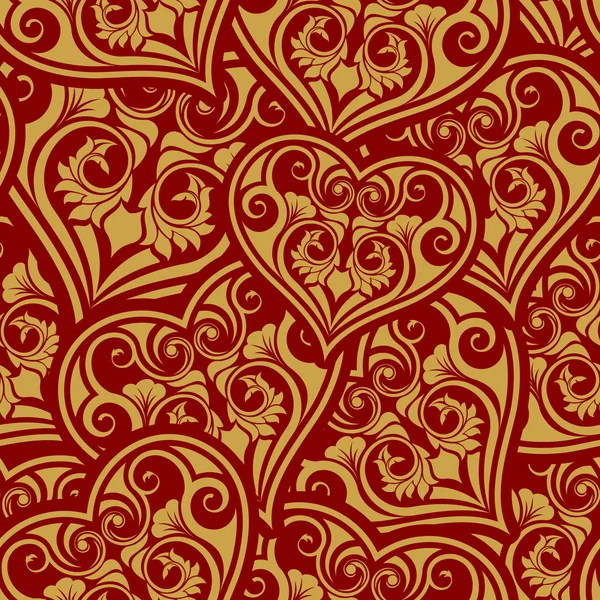 발렌타인 하루 완벽 한 패턴 — 스톡 벡터