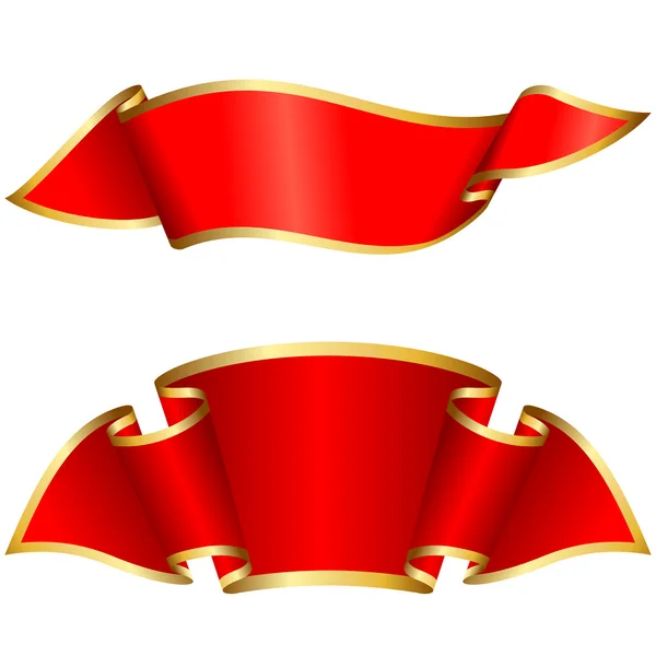 Колекція Червона стрічка — стоковий вектор