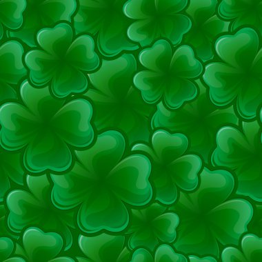 Seamless pattern from clover for St. Patrick clipart