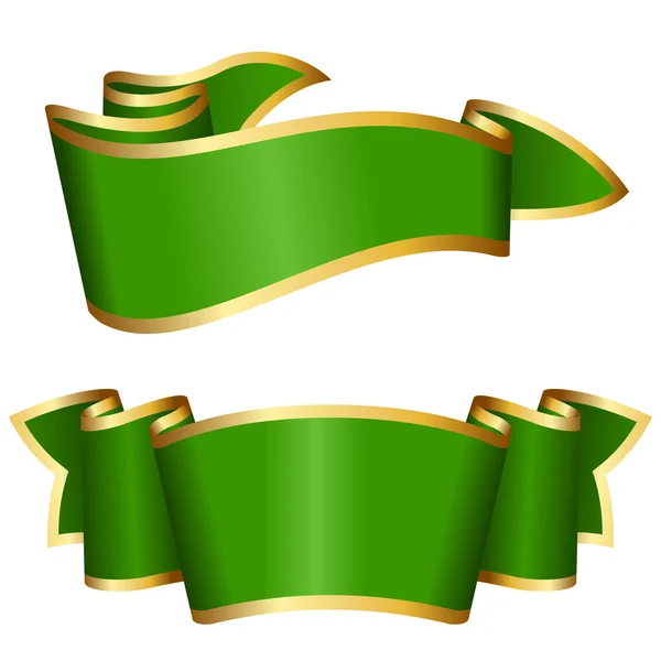 Groene lint collectie — Stockvector