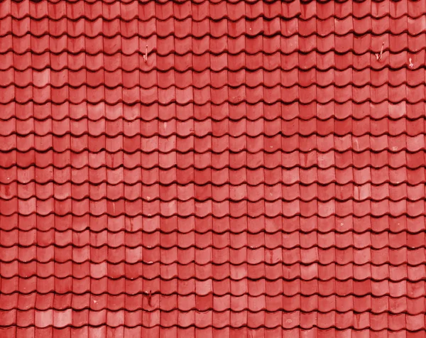 Røde mursten tag - Stock-foto