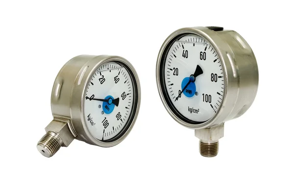 Two Pressure Gauges — Stock Photo, Image
