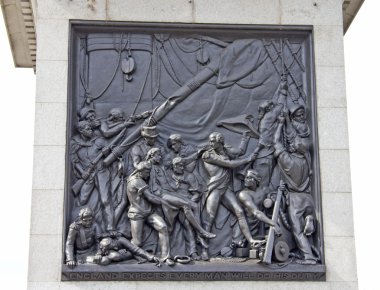 Nelson memorial in Trafalgar Square, London clipart