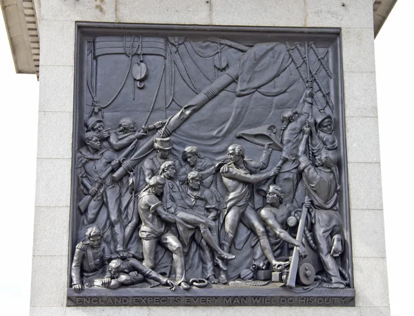 Monumento a Nelson en Trafalgar Square, Londres —  Fotos de Stock