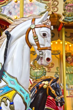 Horses on a Merry Go Round clipart