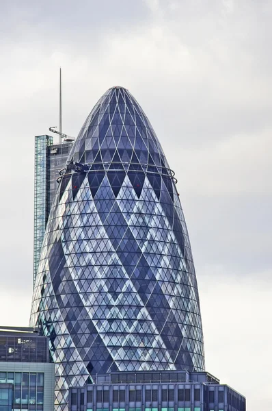 The modern building called Gherkin, London — Stock Photo, Image