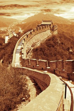 Great wall of Beijing, China clipart