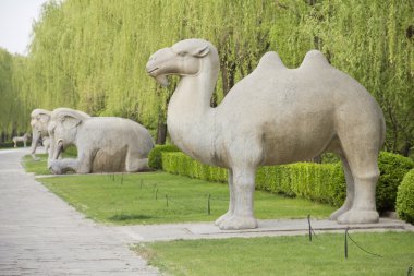 Avenue of the Animals, Beijing, China. clipart