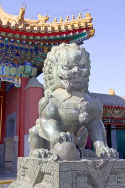 The Copper Lion in Summer Palace clipart